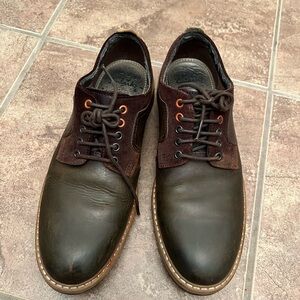 Clarks Pitney Walk Dark Brown Leather Oxford Ortho Lite Men’s US 8.5